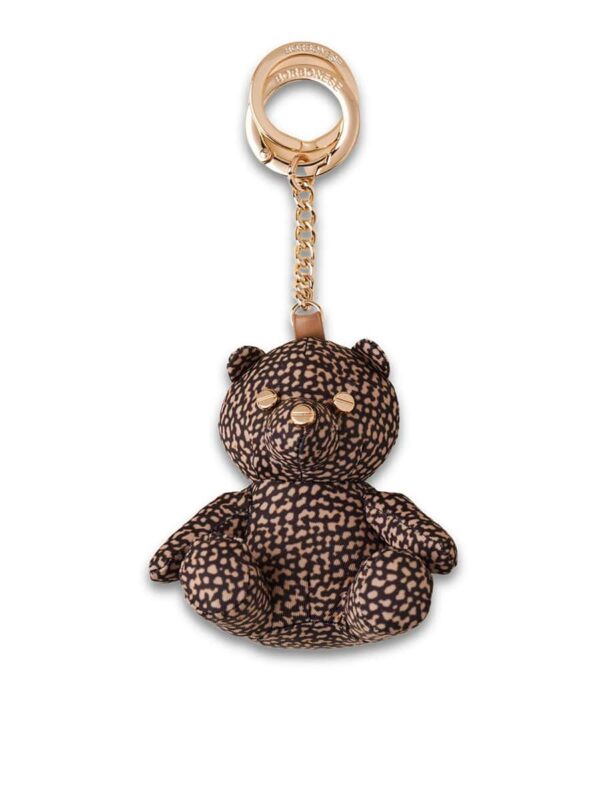 portachiavi borbonese in tessuto riciclato a forma di orso