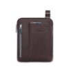 borsello porta ipad con doppia tasca blue square piquadro marrone
