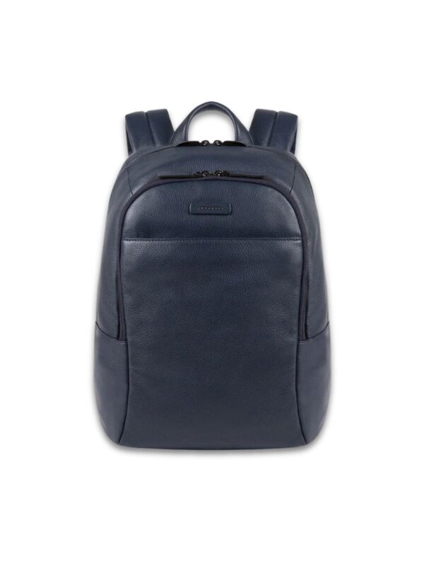 zaino porta pc in pelle modus piquadro blu