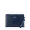 pochette sottile blue square piquadro blu