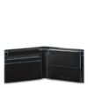 Portafoglio Compatto Uomo Piquadro in Pelle Nero