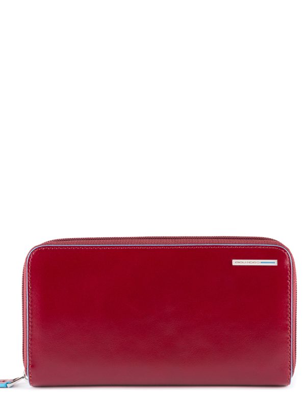 Portafoglio zip around Blue Square donna Piquadro