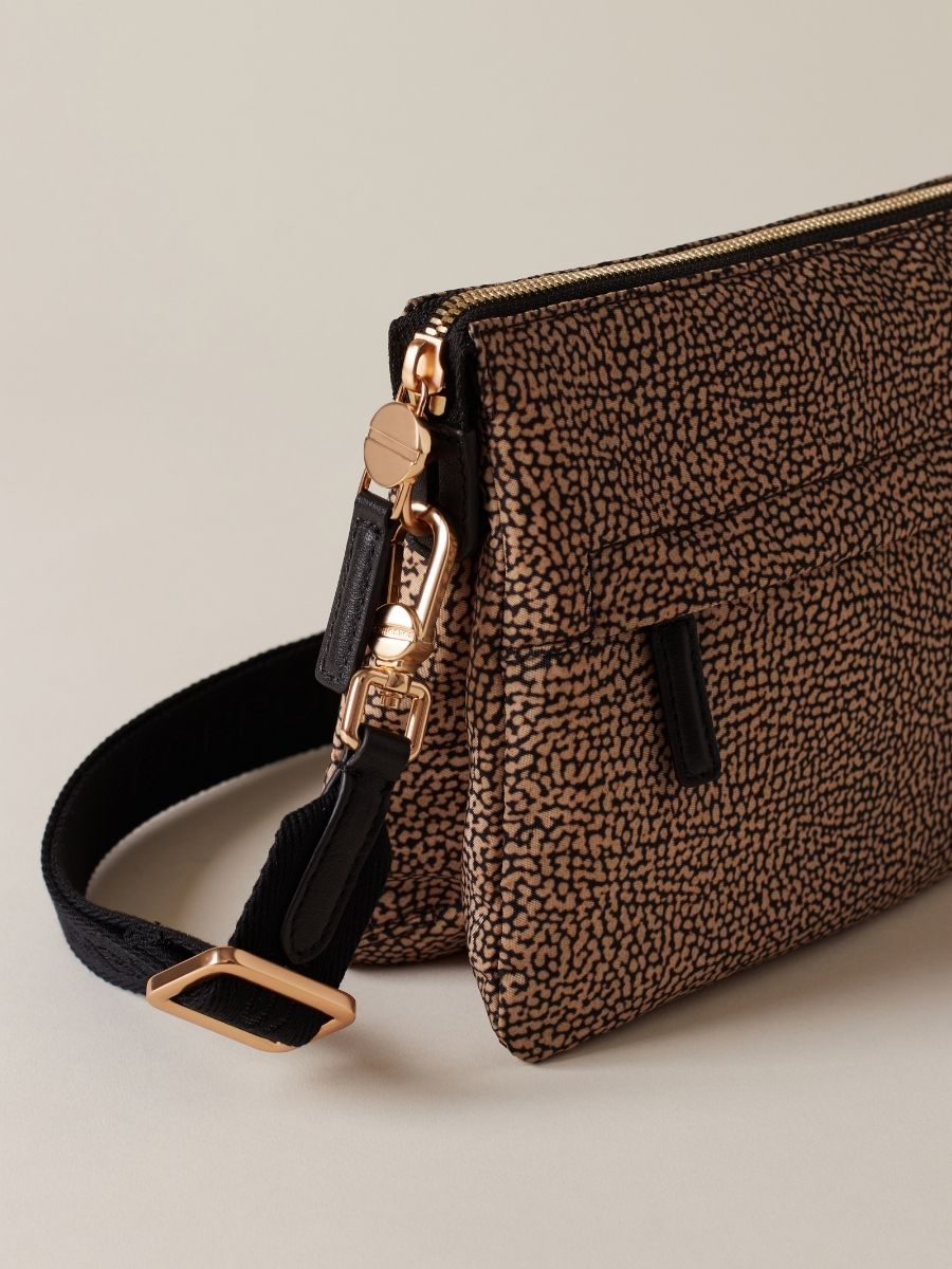 Borbonese B-Club – Borsa cross over Small in tessuto riciclato Op - immagine 4