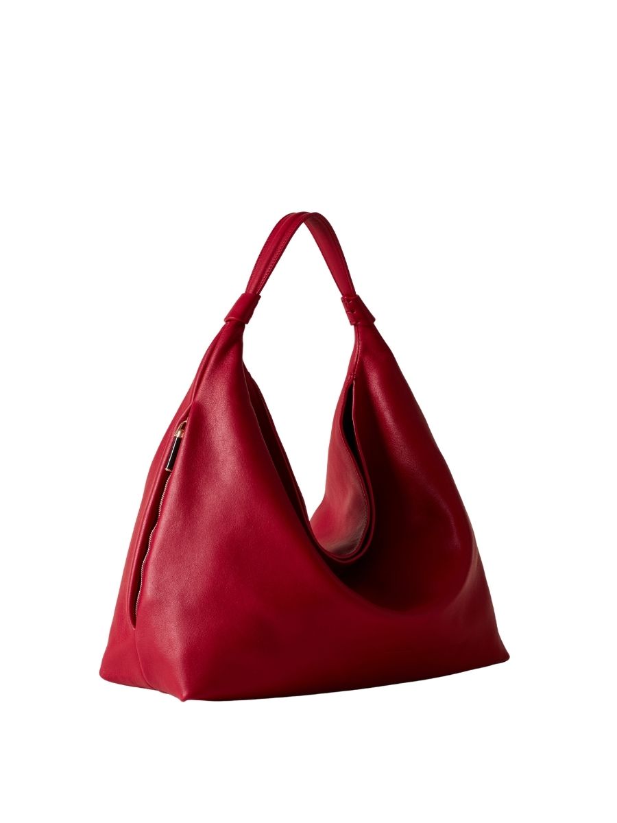 Borbonese Plié – Borsa hobo Medium in vitello pashmina - immagine 3