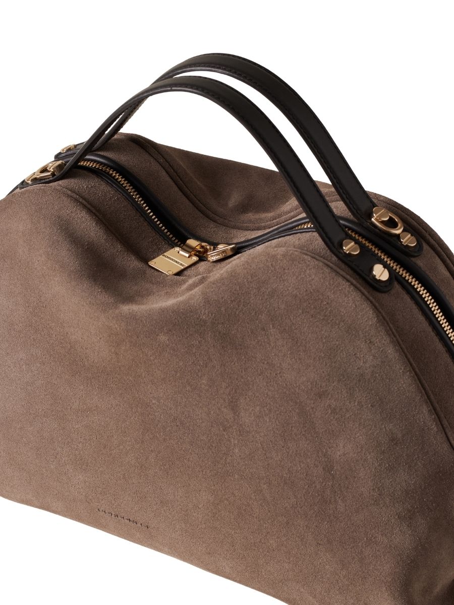 Borbonese Sexy – Borsa Medium in crosta scamosciata - immagine 3