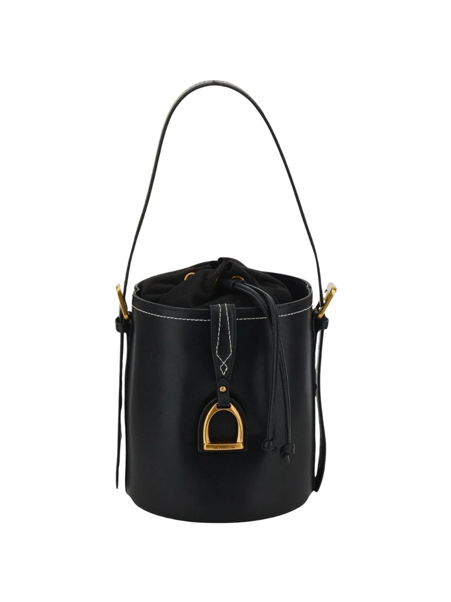 La Martina Small Bucket – Borsa a secchiello in vitello con maxi fibbia