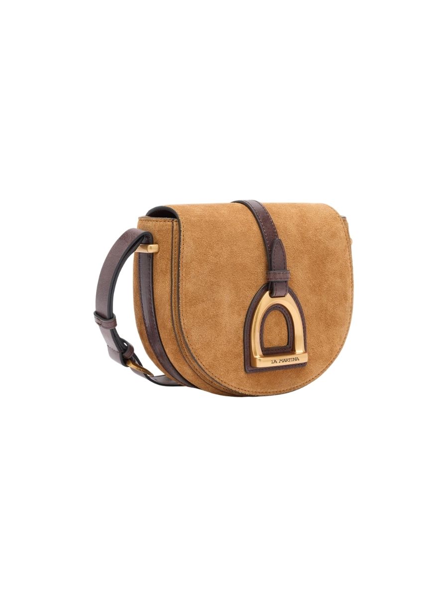 La Martina Crossbody Small – Borsa a tracolla in camoscio - immagine 4