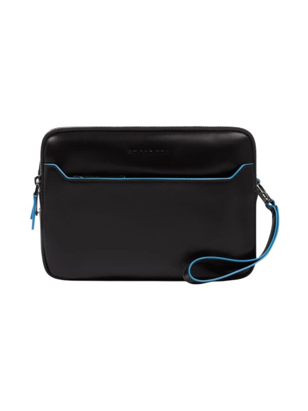 Pochette Blue Square Piquadro con Impronta Digitale