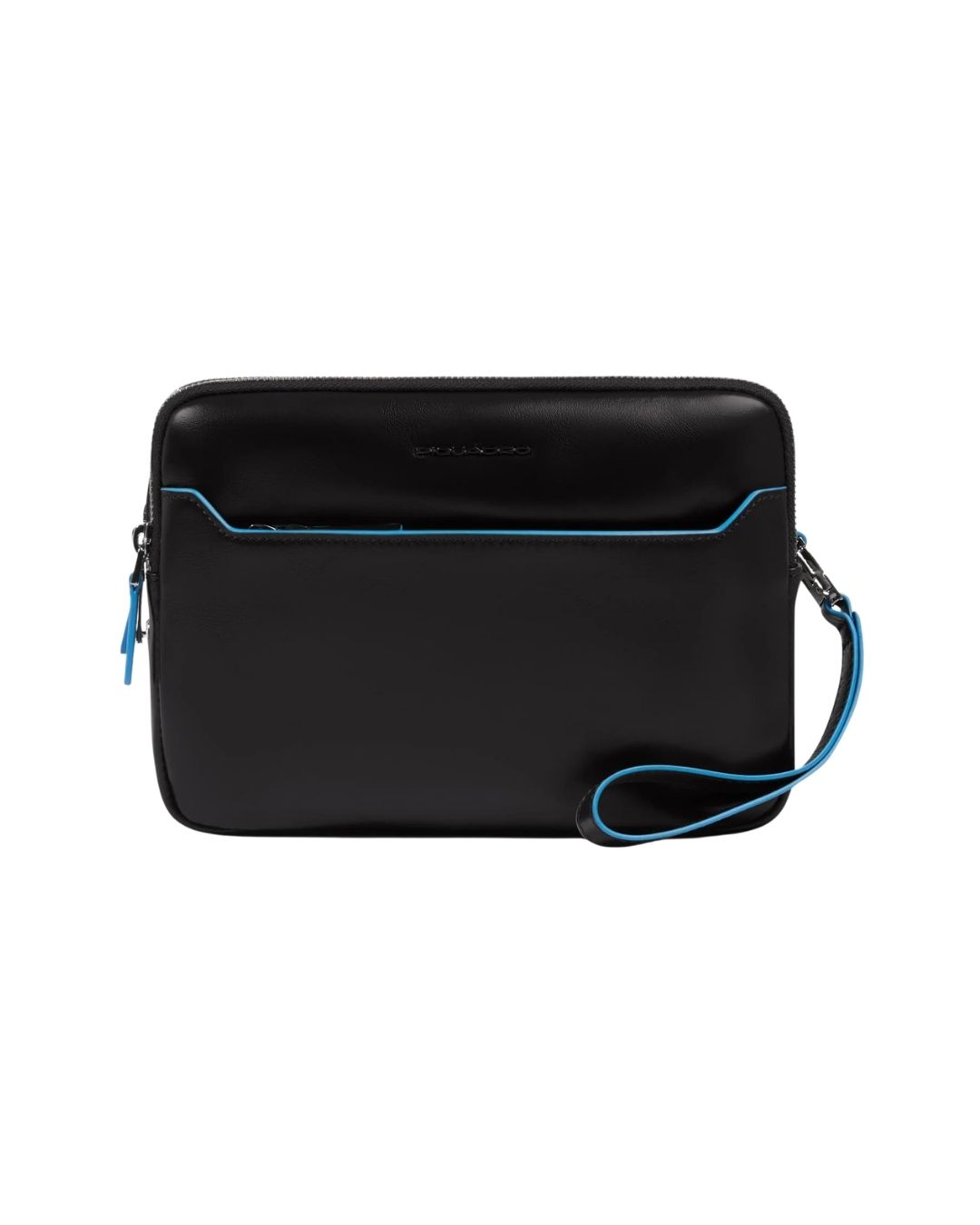 Pochette Blue Square Piquadro con Impronta Digitale