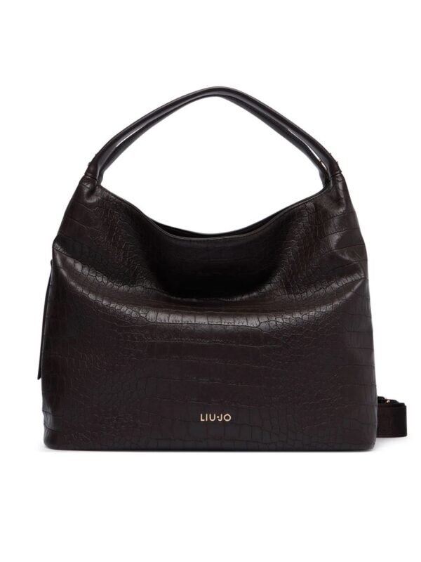 Tote Bag Grande Liu Jo Effetto Cocco Nero