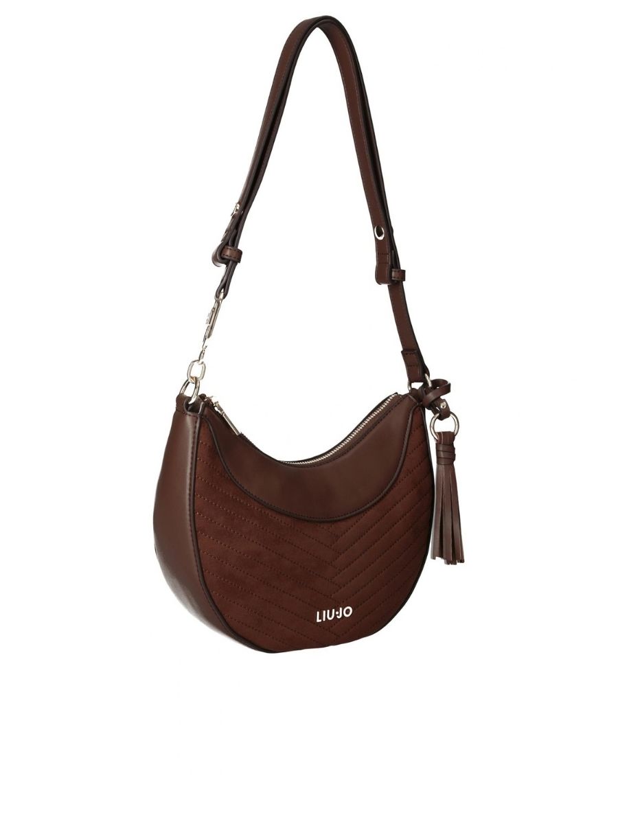 Borsa Hobo Media Liu Jo Tabacco in Camoscio - immagine 2