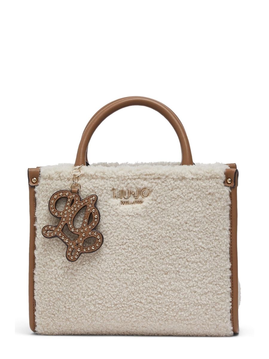 Borsa Piccola Liu Jo Teddy Panna con Charm Strass