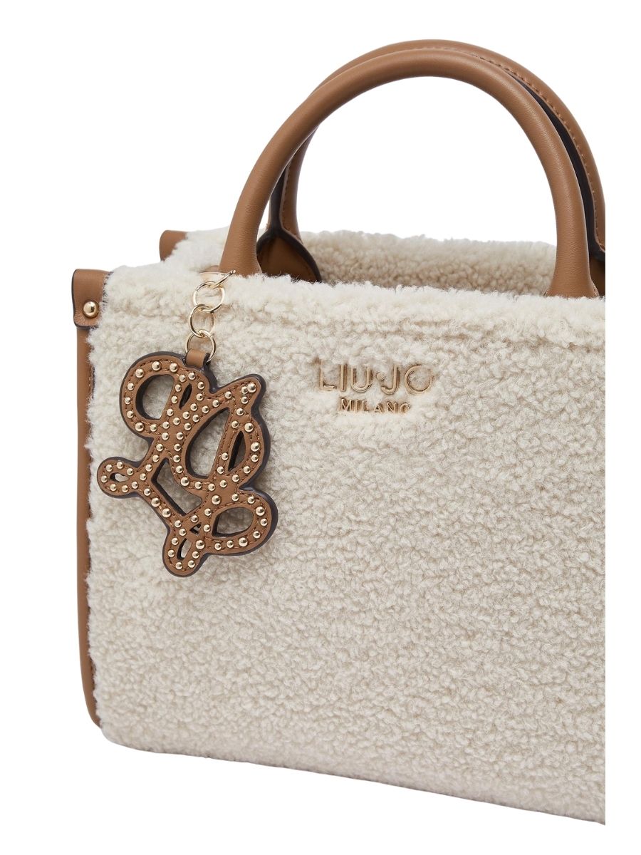 Borsa Piccola Liu Jo Teddy Panna con Charm Strass - immagine 3