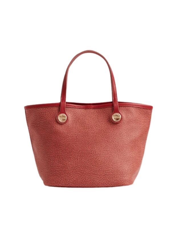 Borsa Shopping Flight Small Borbonese Cremisi