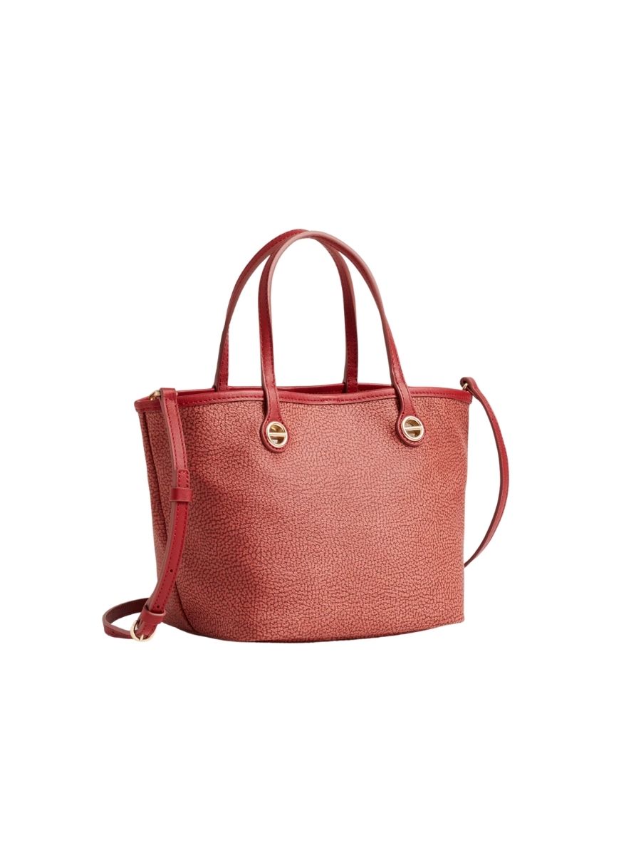 Borsa Shopping Flight Small Borbonese Cremisi - immagine 2