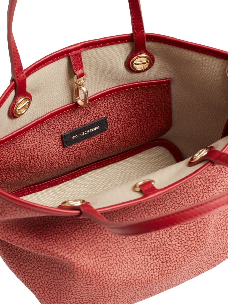 Borsa Shopping Flight Small Borbonese Cremisi - immagine 3